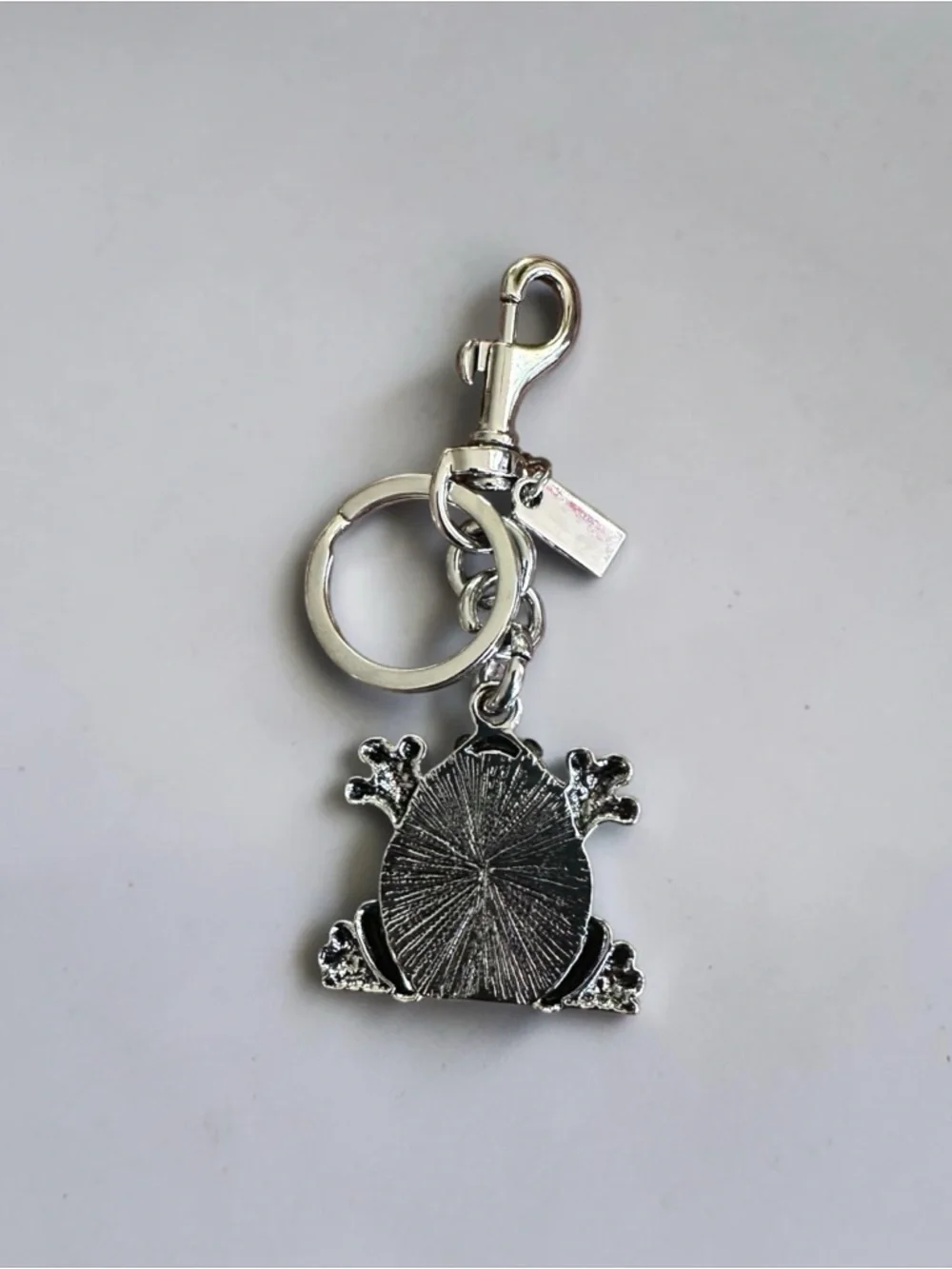 Green Crystal Frog Keychain Charm Bag Charm Rhinestone Key Ring Clip